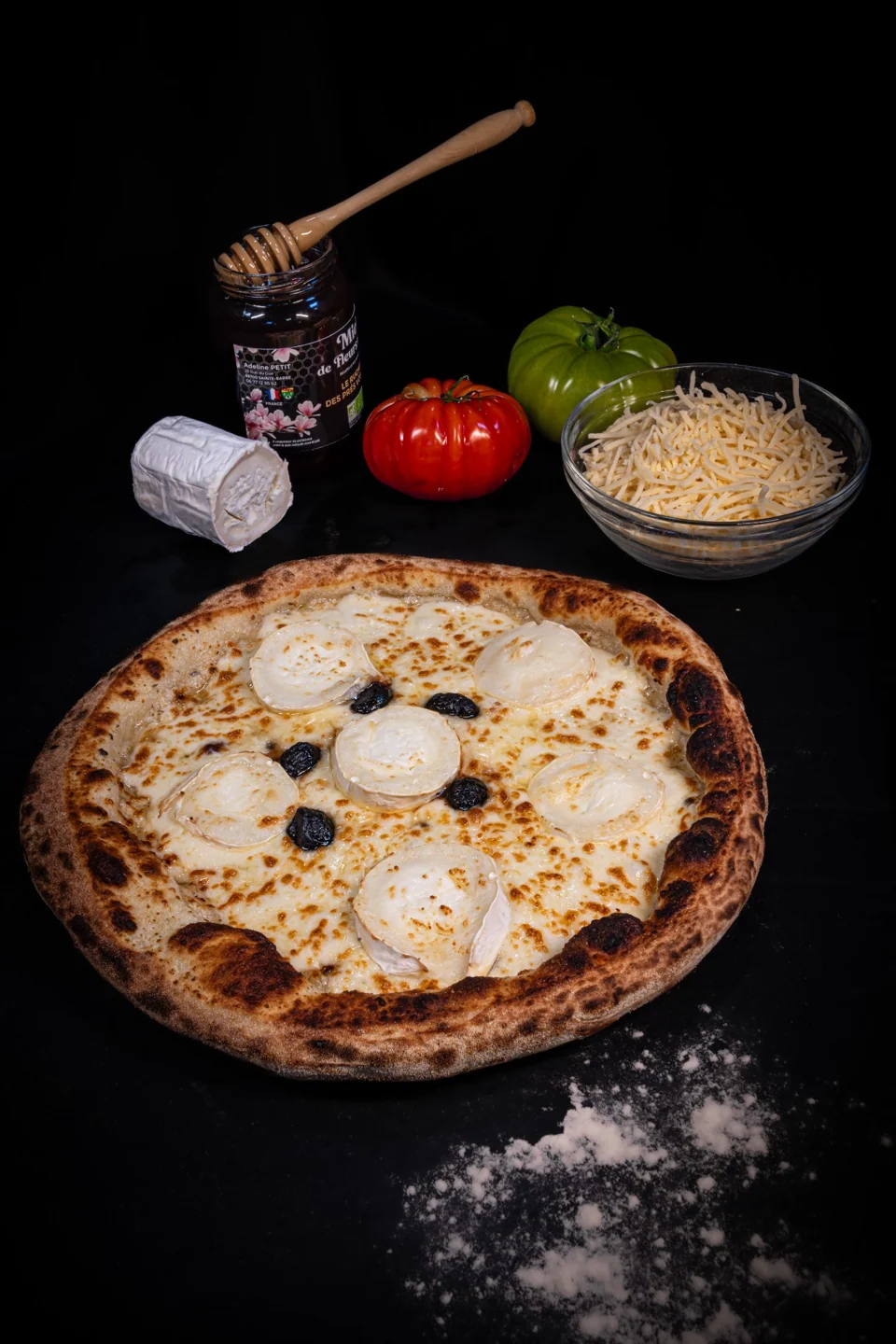 Pizza Chèvre Miel préparée par Pizza Del Arno