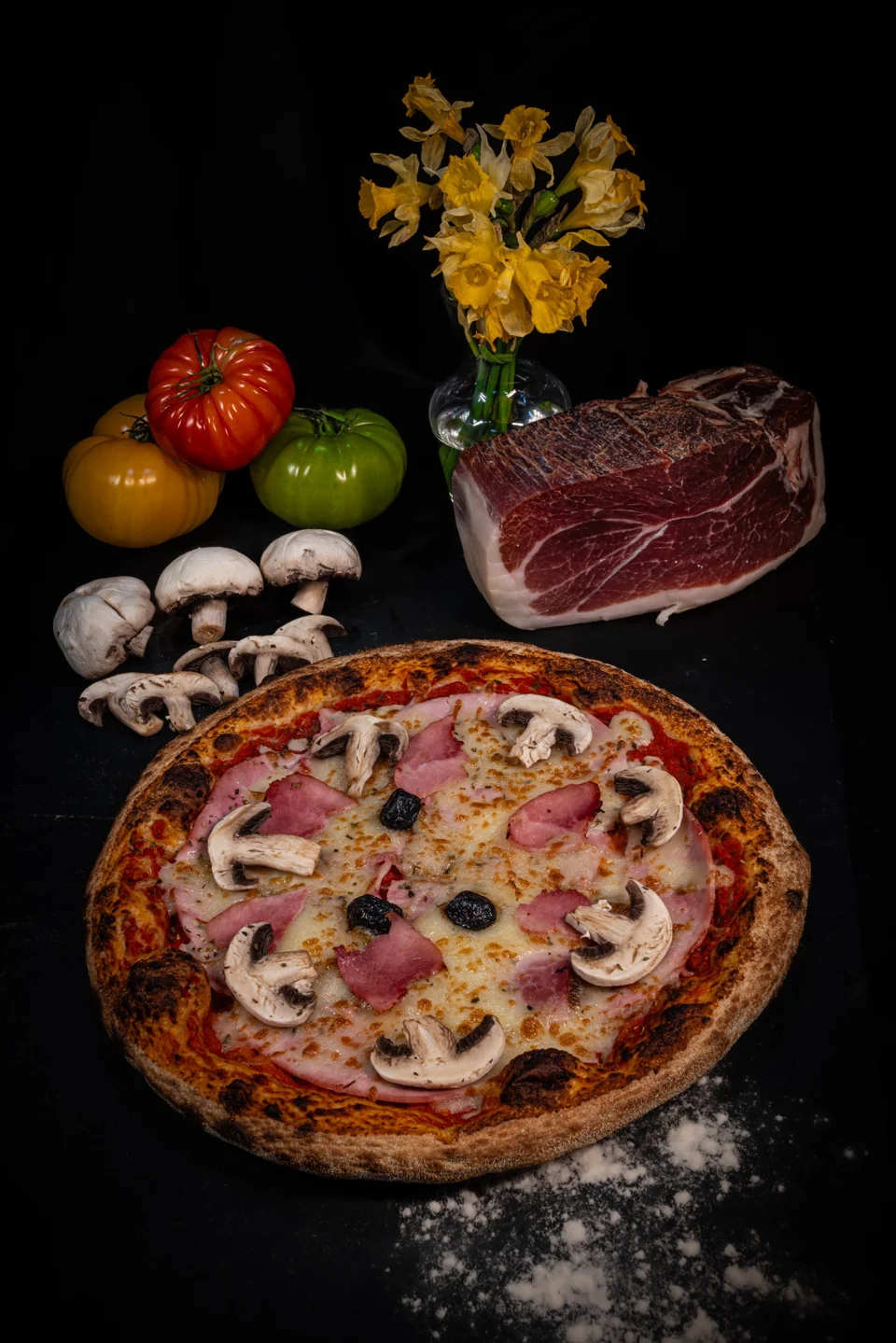 Pizza Reine préparée par Pizza Del Arno