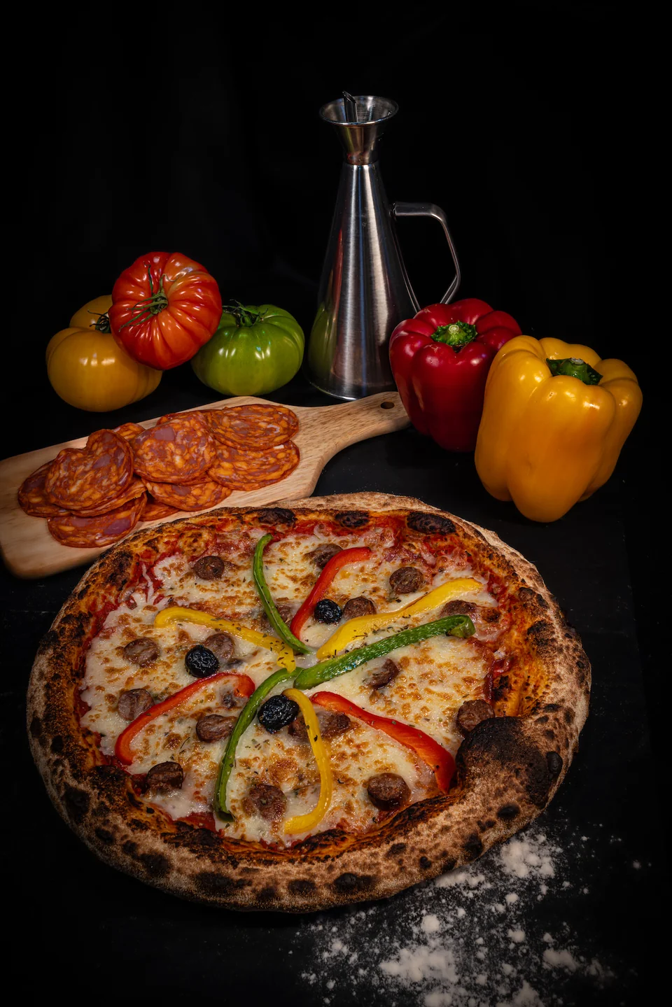 Pizza Merguez Halal préparée par Pizza Del Arno