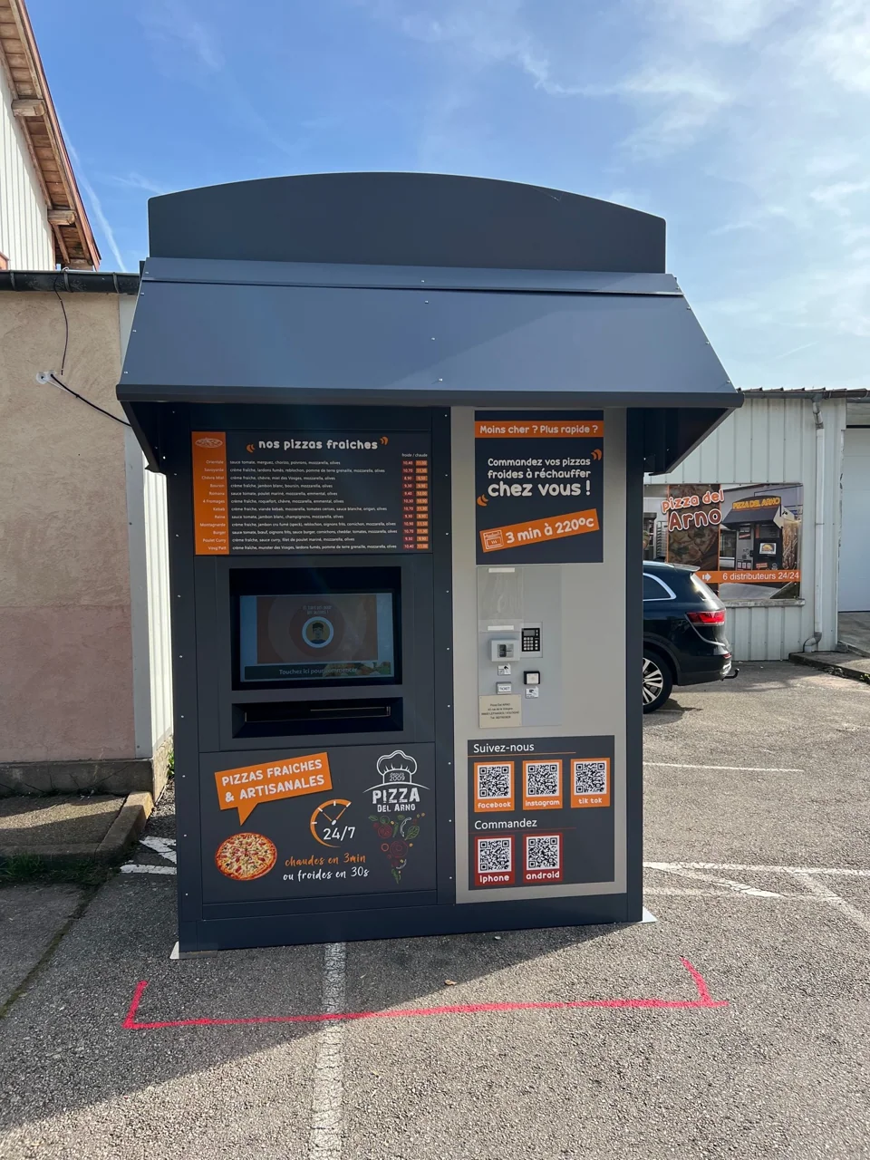 Distributeur Pizza Del Arno à Lépanges-sur-Vologne