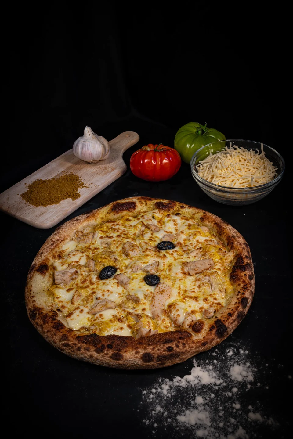Pizza Poulet Curry préparée par Pizza Del Arno